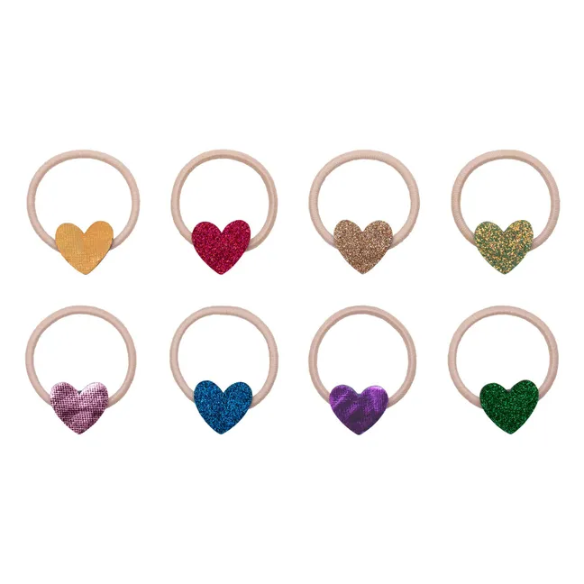 Lot de 8 Chouchous Jazzy Heart | Rose
