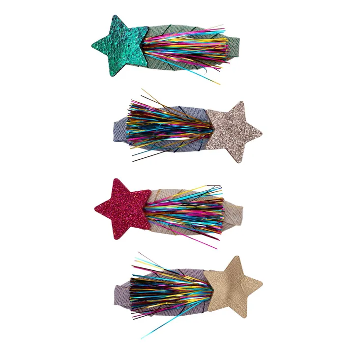 Lot de 4 Barrettes Tinsel | Rose- Image produit n°0