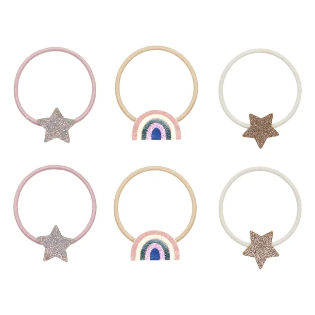 Lot de 6 Chouchous Rainbow | Rose