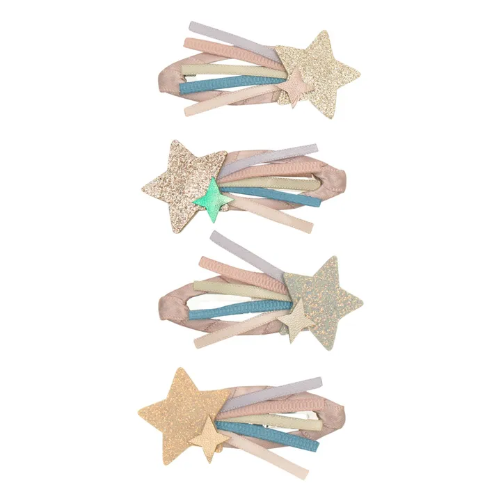 Lot de 4 Barrettes Star Trail | Rose- Image produit n°0