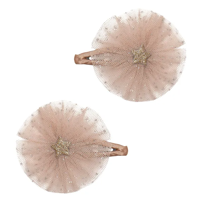 Lot de 2 Barrettes Ballerina Etoile | Beige
