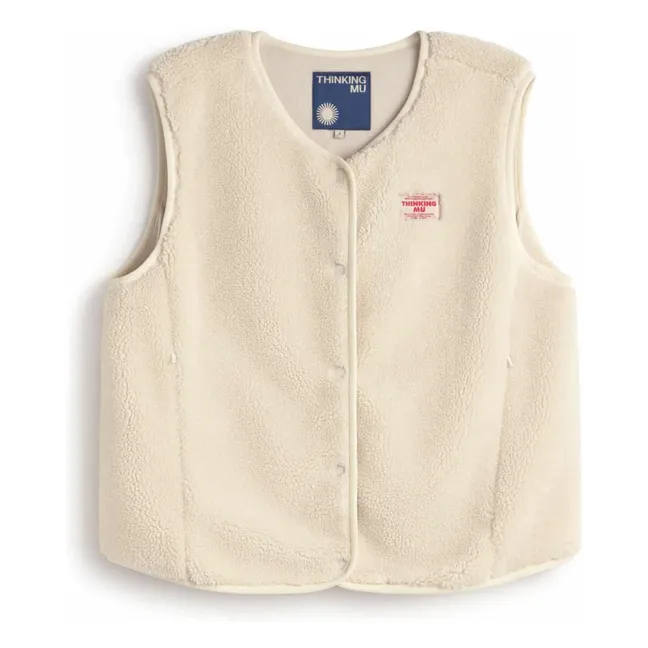 Veste Sans Manches Jay Fibres Recyclées | Ecru