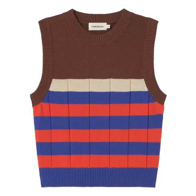 Pull Sans Manches Sherry Coton Bio | Marron