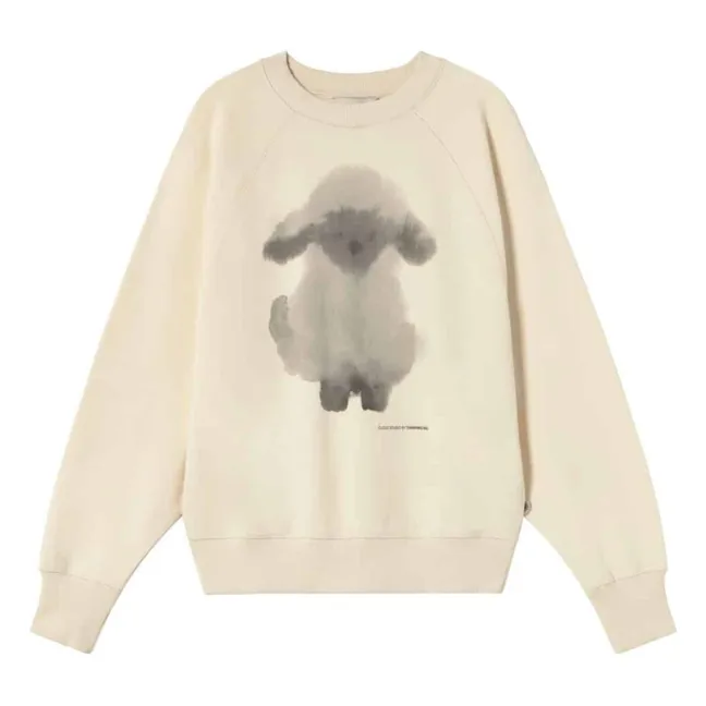 Sudadera de algodón orgánico Cloud Sheep Bonnie | Blanco