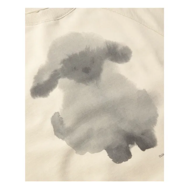 Sudadera de algodón orgánico Cloud Sheep Bonnie | Blanco