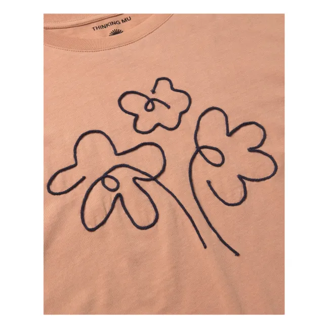 Camiseta de algodón ecológico Flower Rope Lucia | Rosa