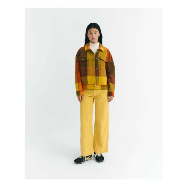 Chaqueta de algodón orgánico Creek Blanket Frans | Naranja