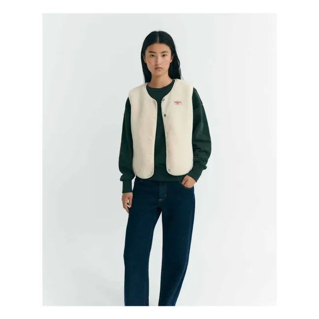 Veste Sans Manches Jay Fibres Recyclées | Ecru