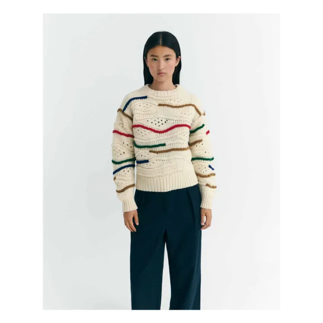 Pull Macrame Candela Laine | Ecru