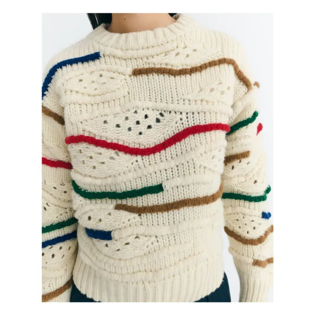 Pull Macrame Candela Laine | Ecru