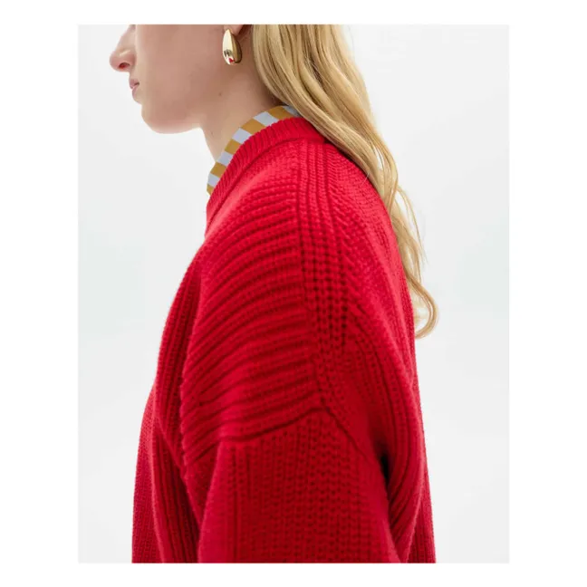 Pull Carmen Coton Bio | Rouge