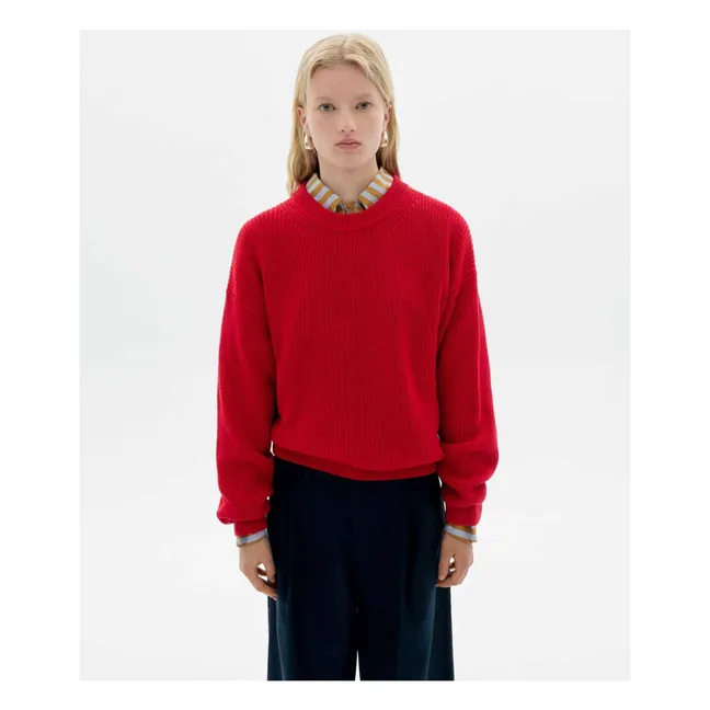 Pull Carmen Coton Bio | Rouge