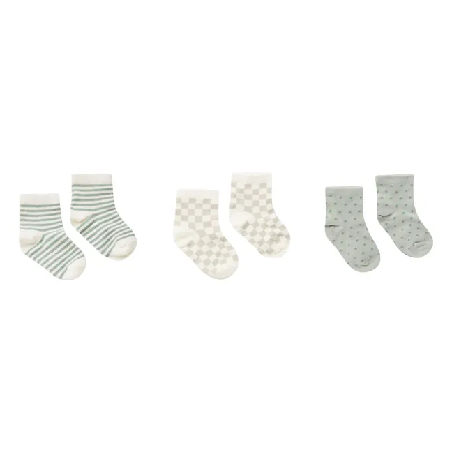 Set of 3 Socks | Green