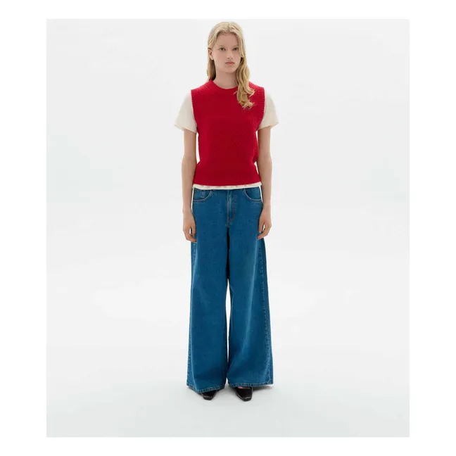 Pull Sans Manches Kaia Laine | Rouge