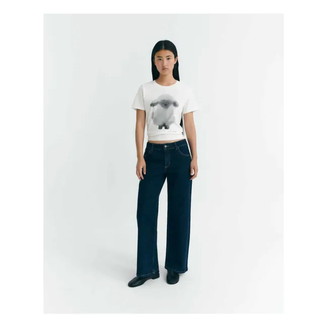 T-shirt Cloud Sheep Ida Cotone organico | Bianco