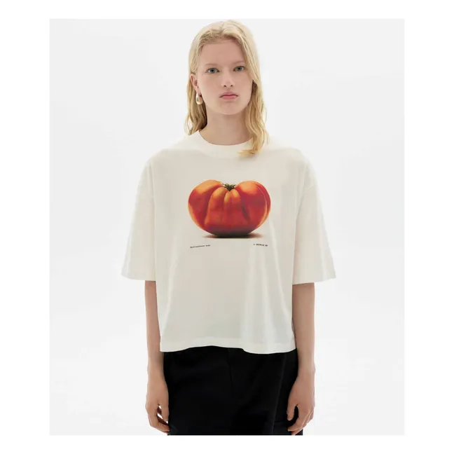 Camiseta de algodón orgánico Tomaquet Lena | Blanco