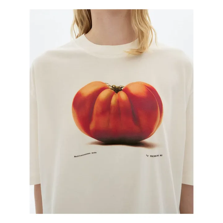 Camiseta de algodón orgánico Tomaquet Lena | Blanco- Imagen del producto n°5