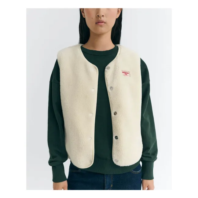 Veste Sans Manches Jay Fibres Recyclées | Ecru