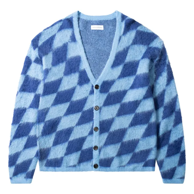 Strickjacke Code | Stahlblau