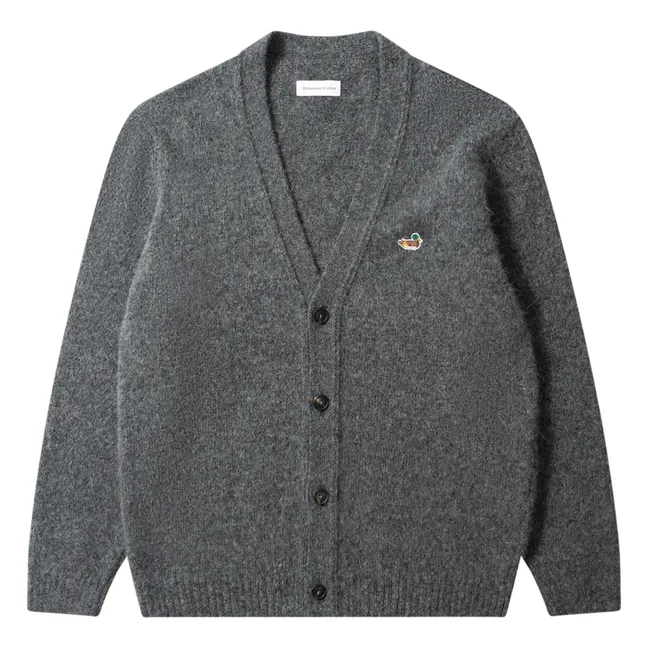 Strickjacke Duck Patch | Grau
