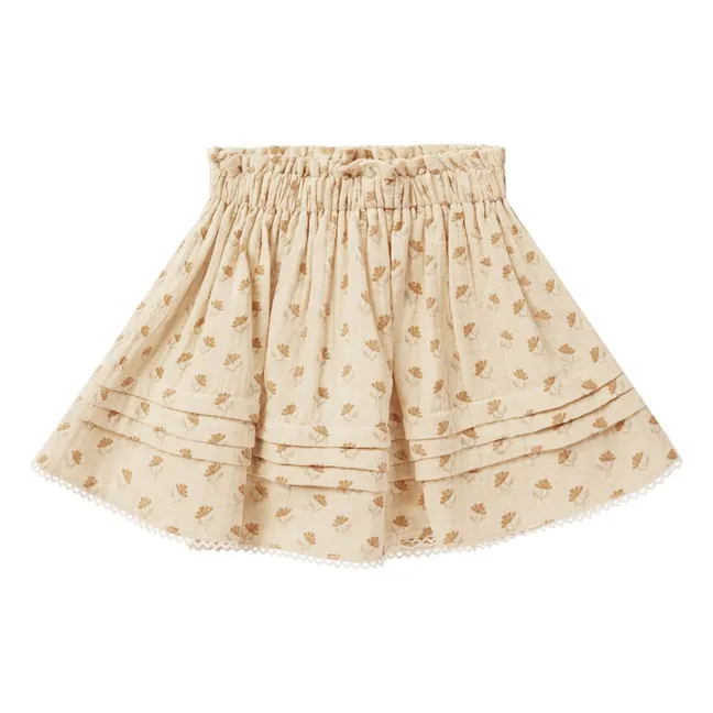 Mae Fleurie Woven Skirt | Off white