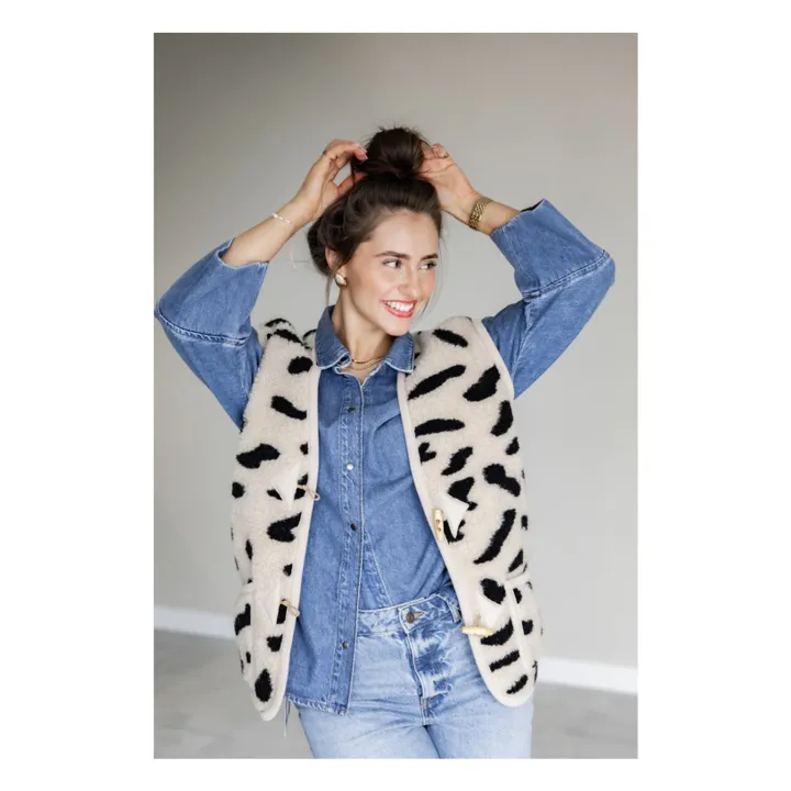 Veste Sans Manches Alpen Guépard - Collection Adulte | Beige- Image produit n°4