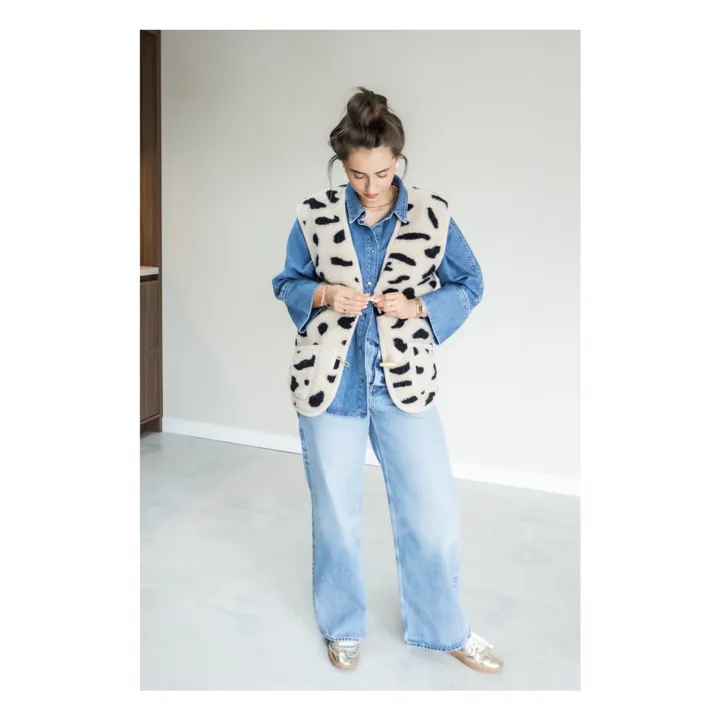 Veste Sans Manches Alpen Guépard - Collection Adulte | Beige- Image produit n°3