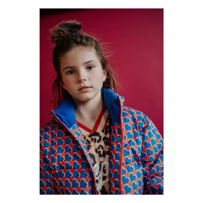 Doudoune Cœurs Fibres Recyclées | Rouge