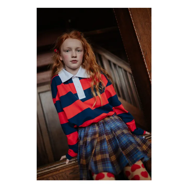 Jupe Plissée Carreaux | Bleu- Image produit n°4