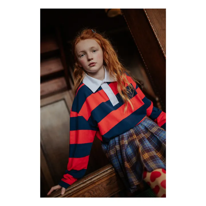 Falda plisada Carreaux | Azul- Imagen del producto n°5