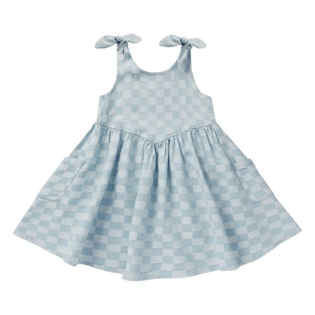 Checkered Summer Dress  | Blue