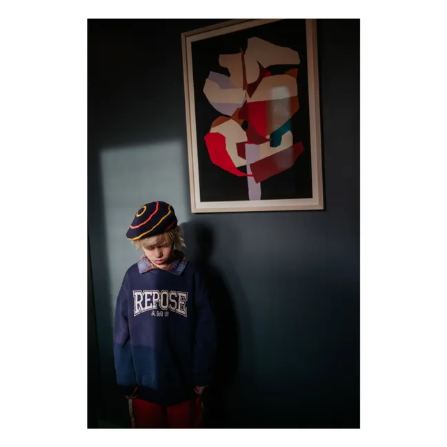 Sweat Cozydrop REPOSE AMS Coton Bio | Bleu marine