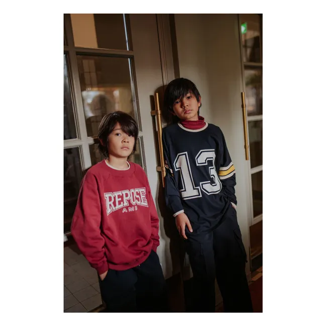 Sweat Raglan Coton Bio | Bordeaux