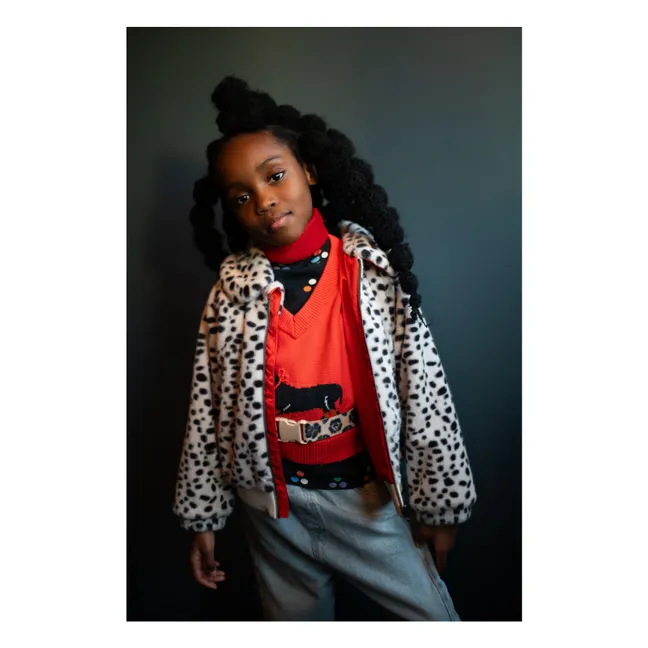 Pull Sans Manches Chien | Orange