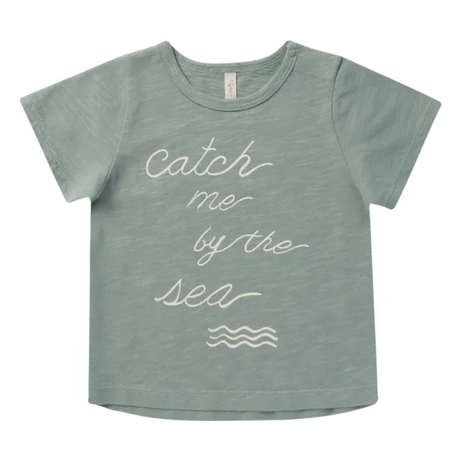 Maglietta Catch Me By The Sea | Verde acqua