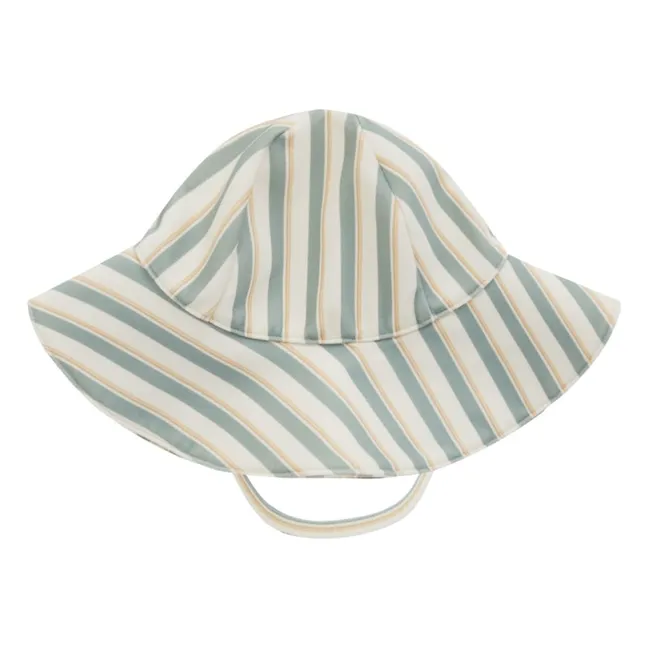 Striped hat | Green water