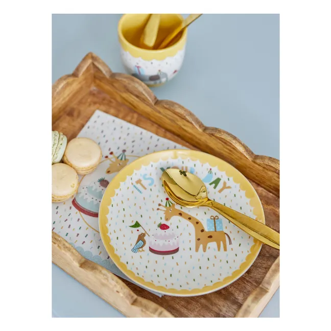Plato de celebración | Amarillo