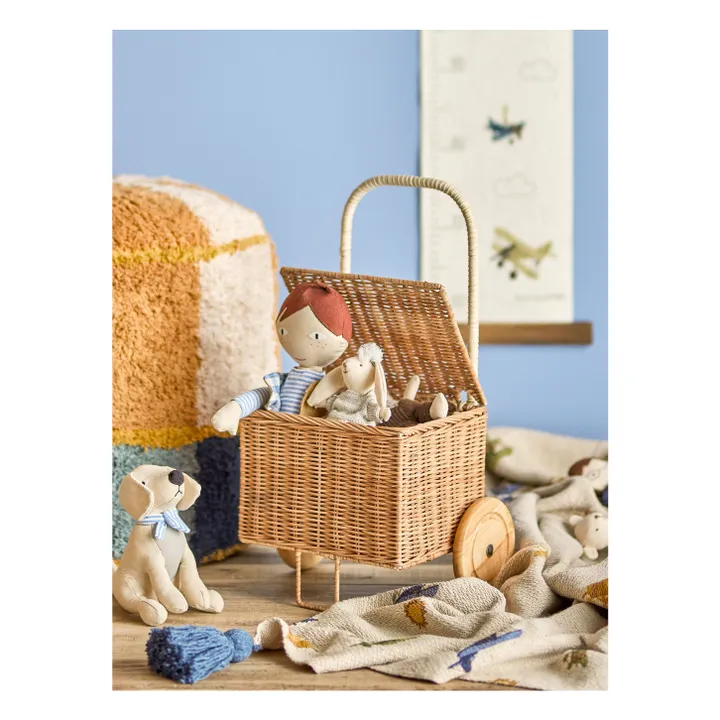 Chariot en rotin Penne- Image produit n°1