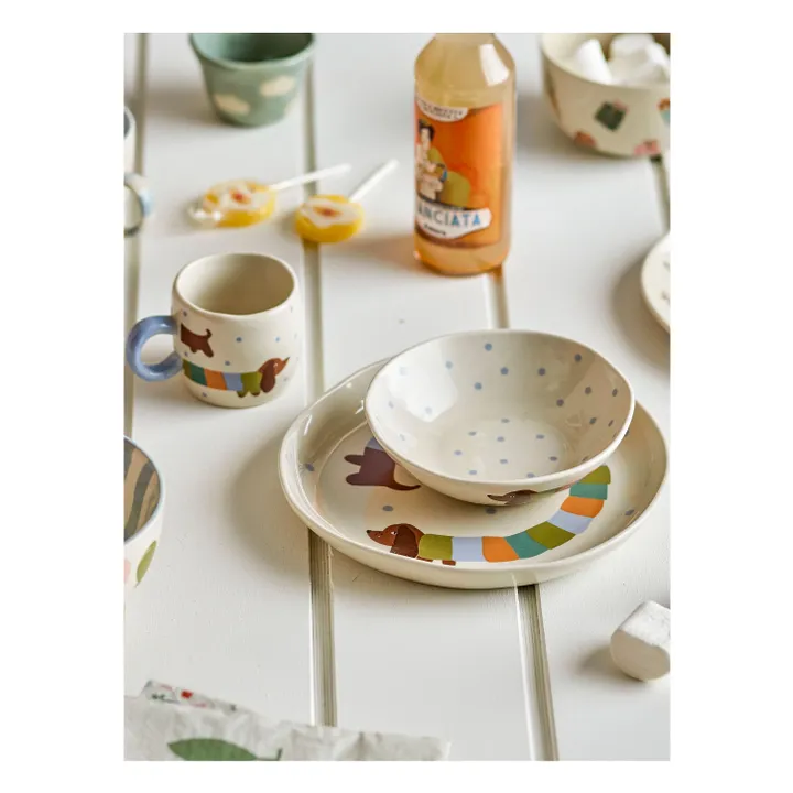 Set de vaisselle Charlie | Sable- Image produit n°1