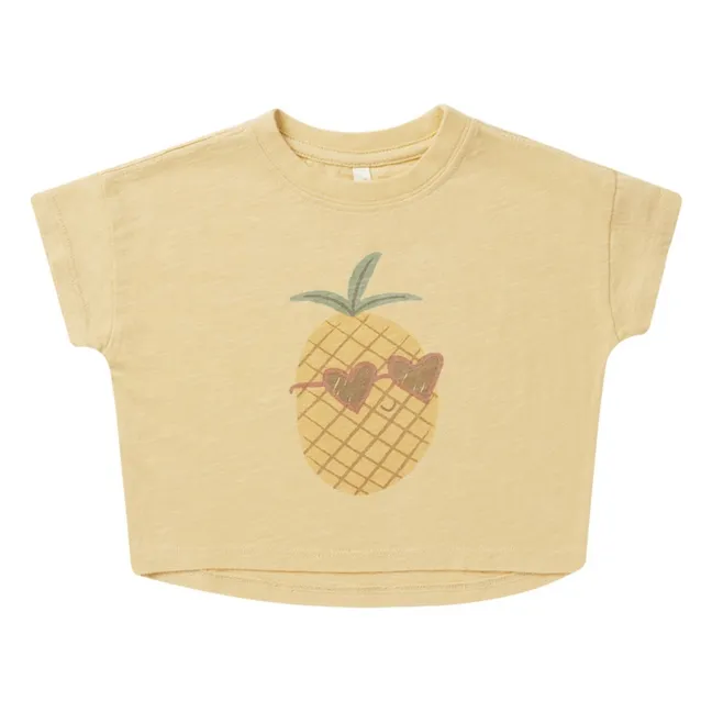 T-Shirt Ananas | Gelb