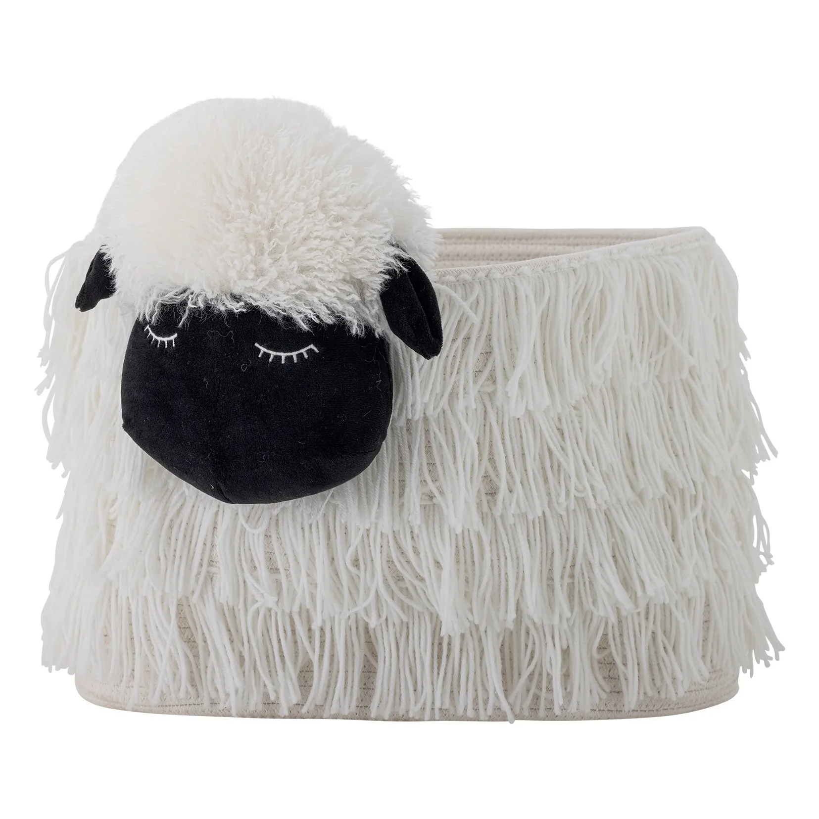 Bloomingville Mini White Dolly Storage Basket