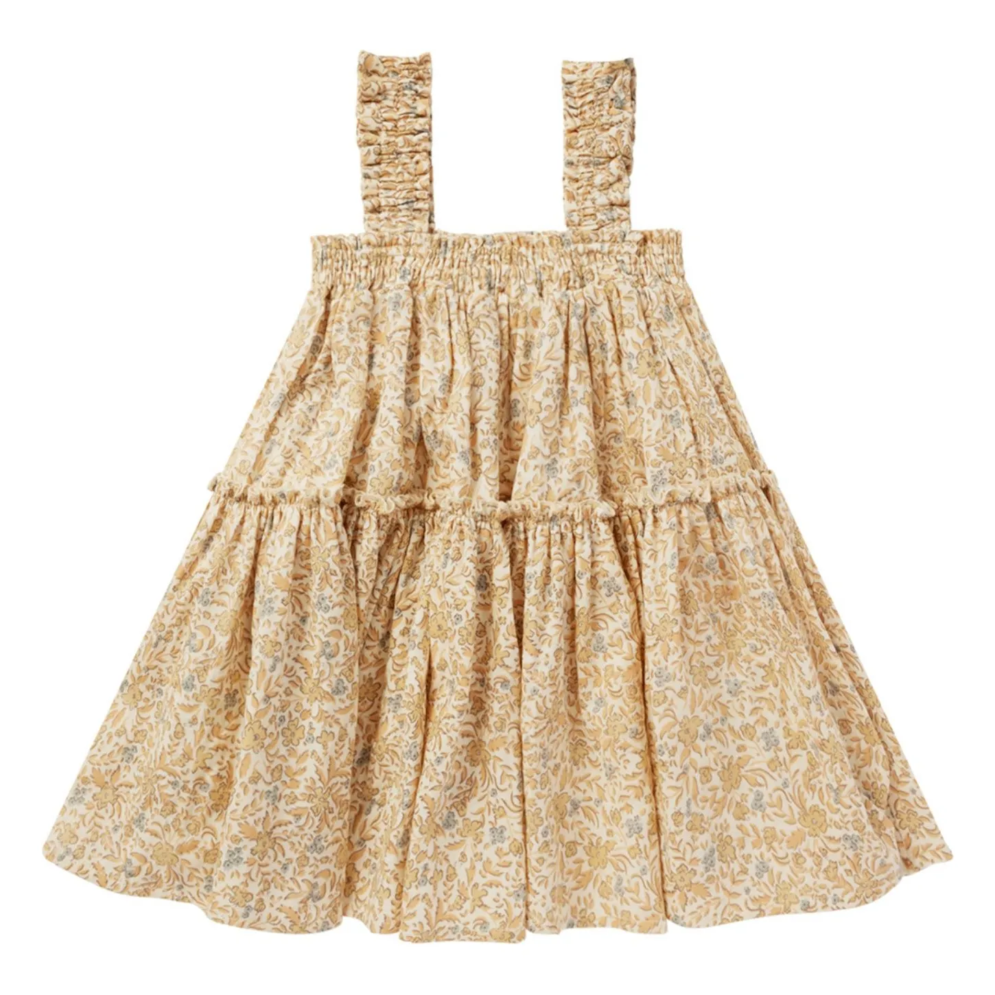 Rylee + Cru Yellow Cicily Fleurie Dress