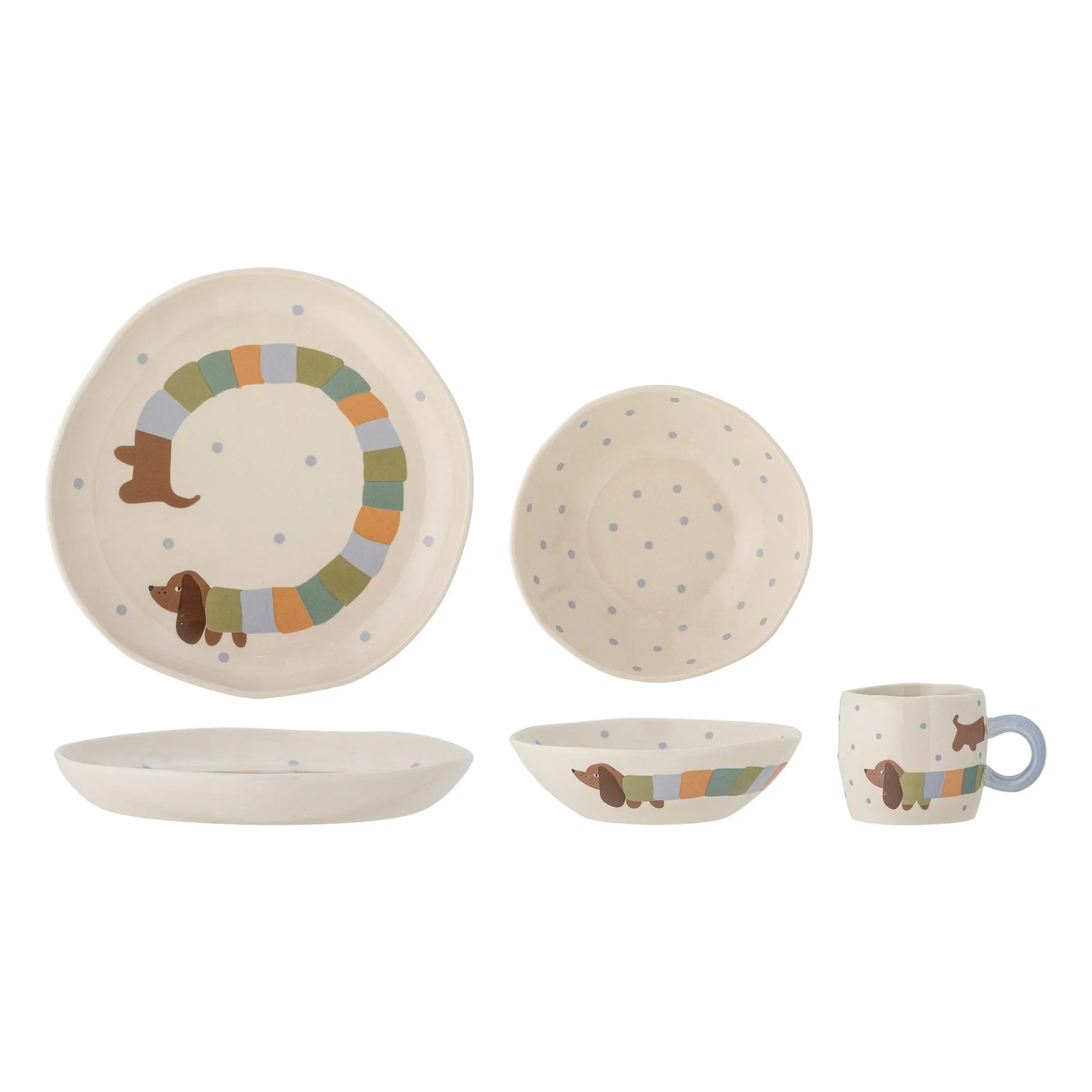 Bloomingville Mini Sand Charlie Crockery Set