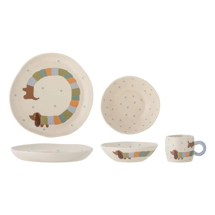 Set de vaisselle Charlie | Sable- Image produit n°0