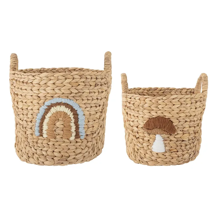 Cestas de almacenaje Agnes - Lote de 2 | Beige- Imagen del producto n°0