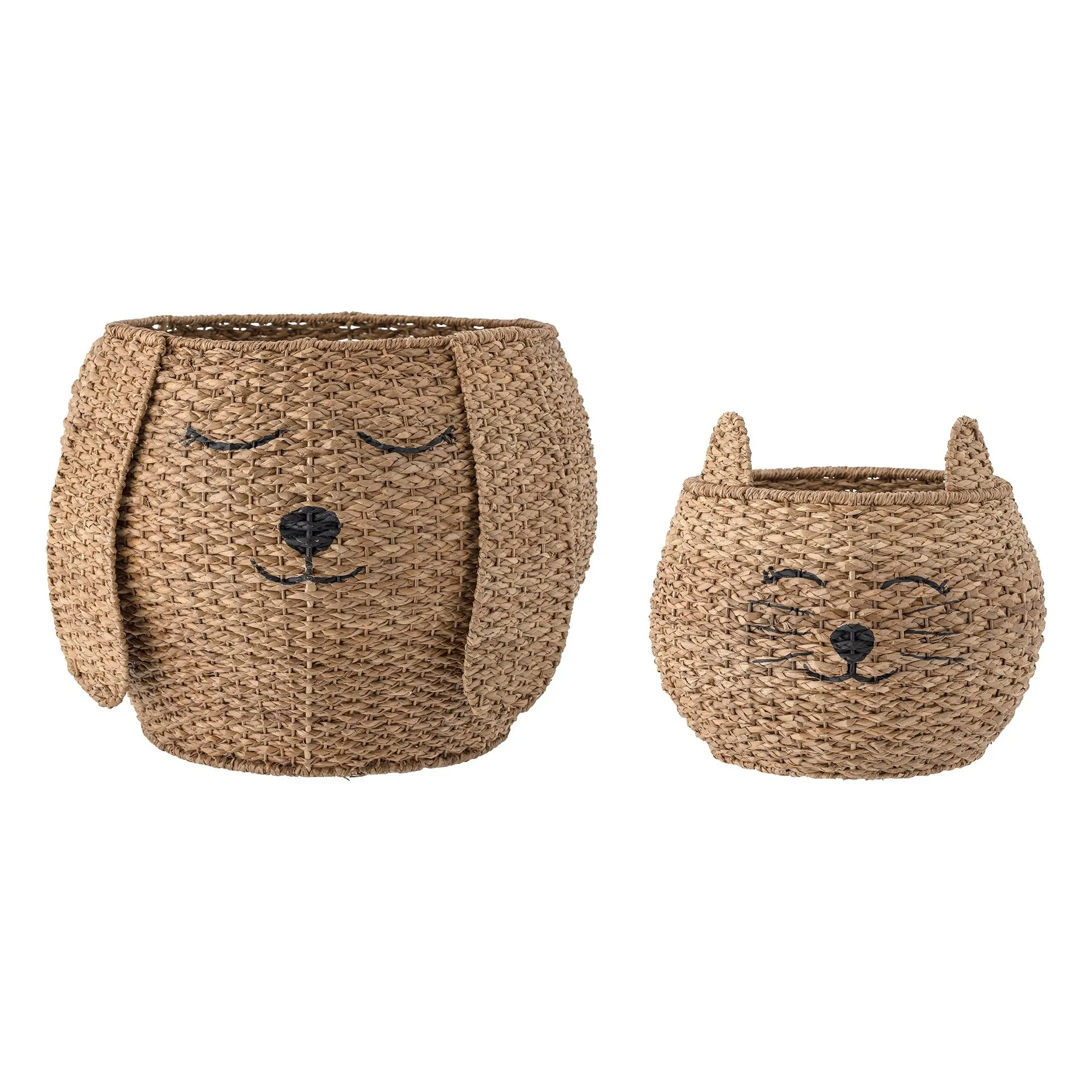 Bloomingville Mini Beige Milus Storage Baskets - Set Of 2
