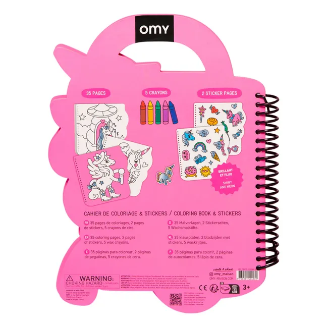 Cahier de coloriage avec stickers Lily