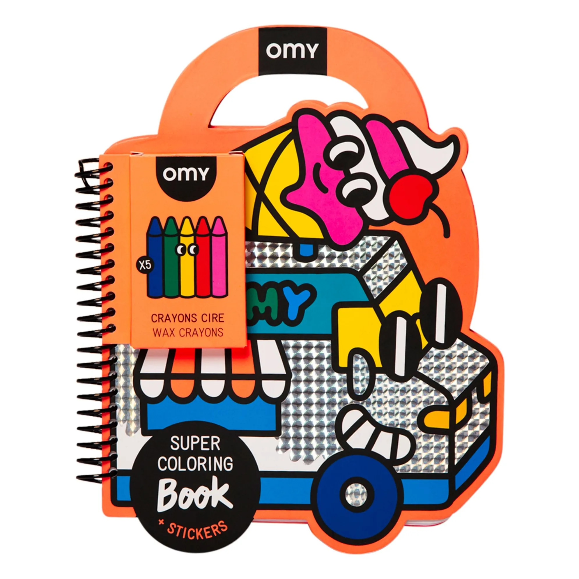 Omy Orange Yummy Coloring Book With Stickers