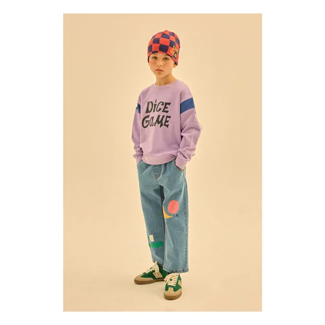 Denim-Hose Natur | Blau