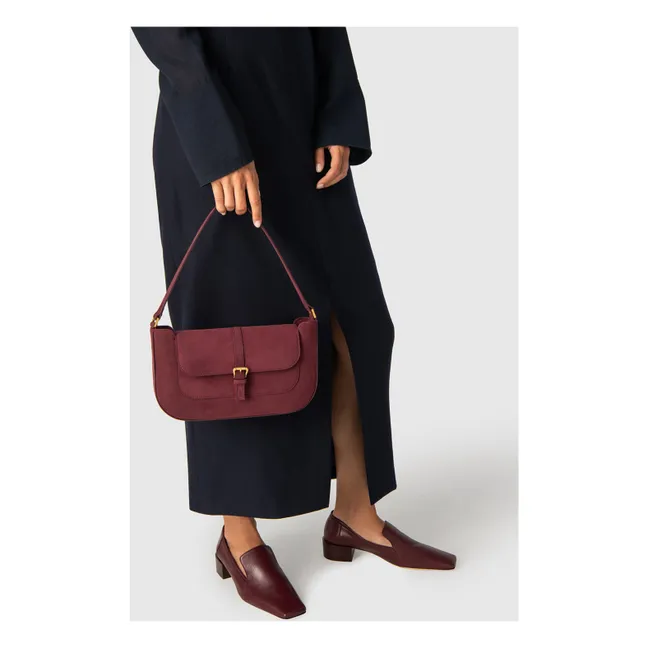 Sac Miranda Suède | Rouge cerise